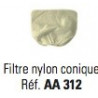 Filtre nylon conique